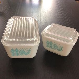 Pyrex Amish Butterprint Refrigerator Dishes